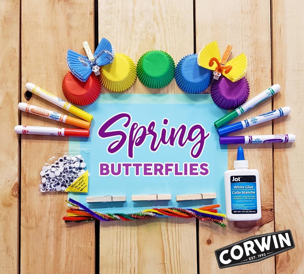Spring Cupcake Liner Butterfly Supplies