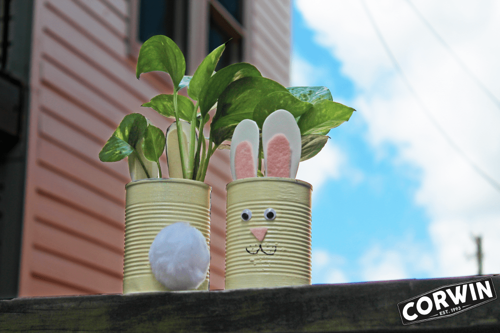 Arbor Day Recycled Bunny Planters