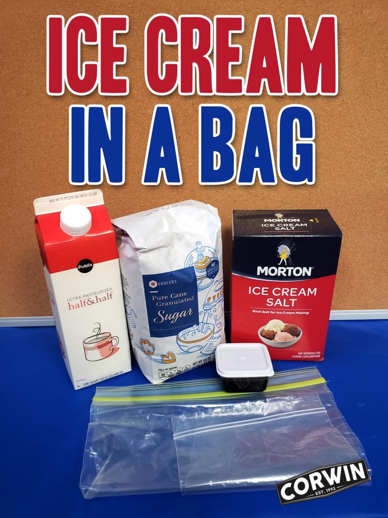 Ice Cream in a Bag Ingredients
