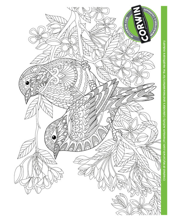 FREE Coloring Pages for your Community • Senior Living Calendars ...